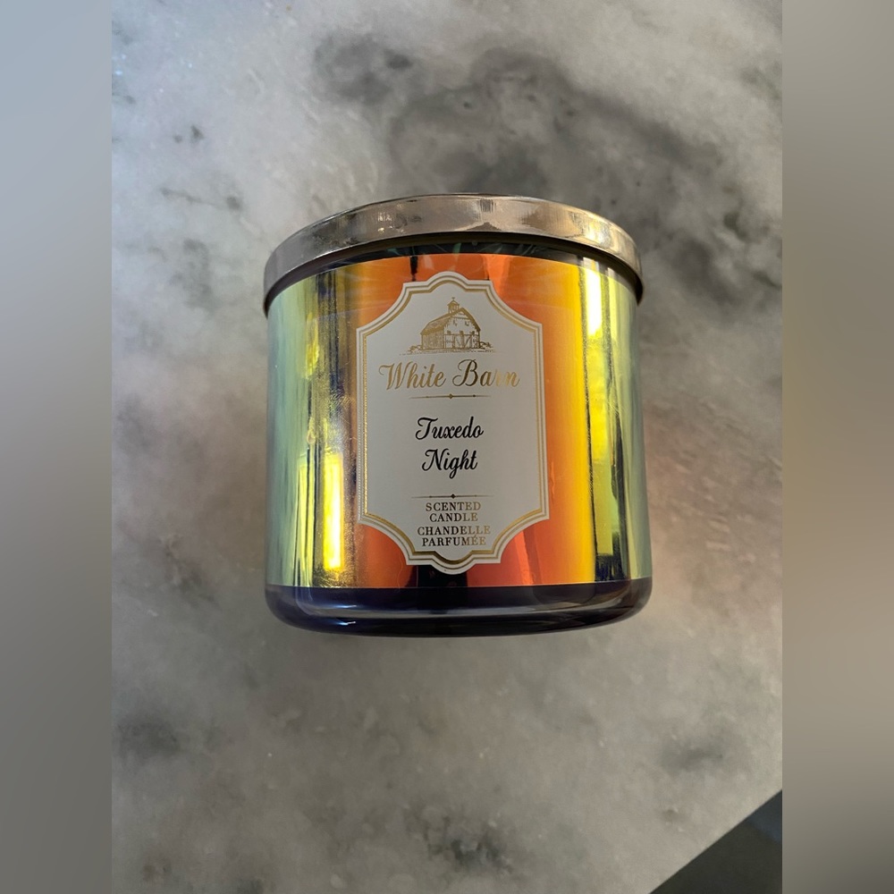 Bath and Body Works White Barn Tuxedo Night 3-Wick Candle